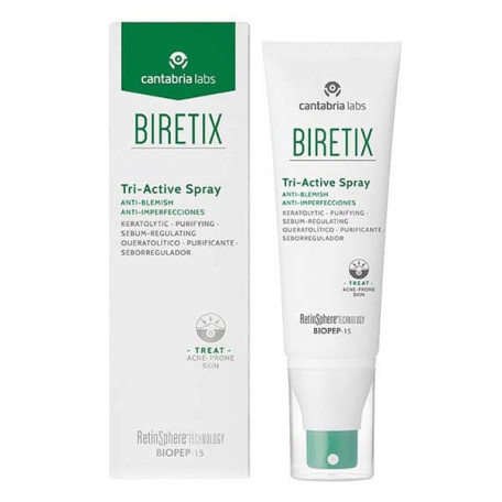 Cantabria Labs BIRETIX Tri Active Spray Спрей для боротьби з висипаннями на тілі