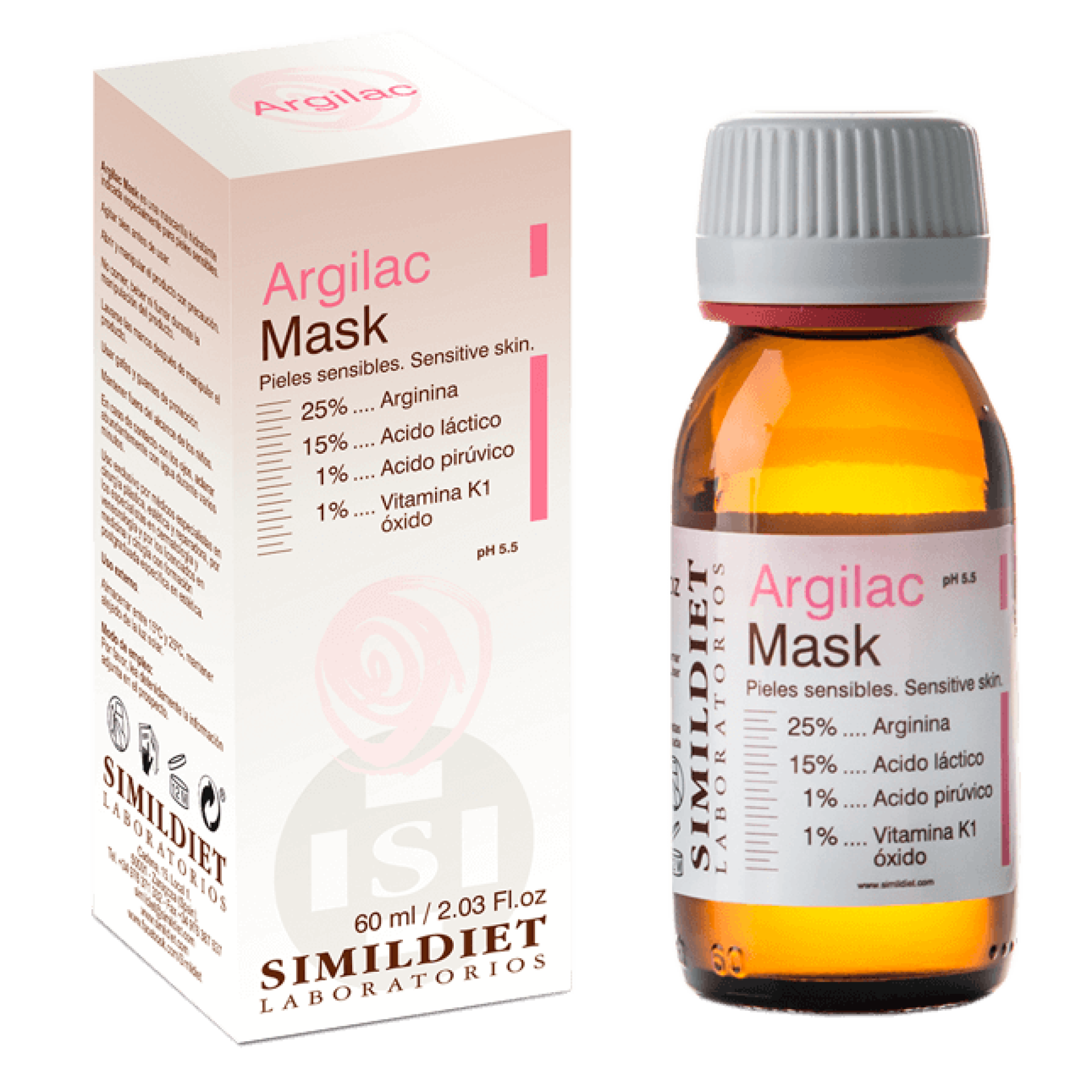 Simildiet Laboratorios Argilac Mask Аргініновий поверхневий пілінг (чутлива, купероз, під очі)