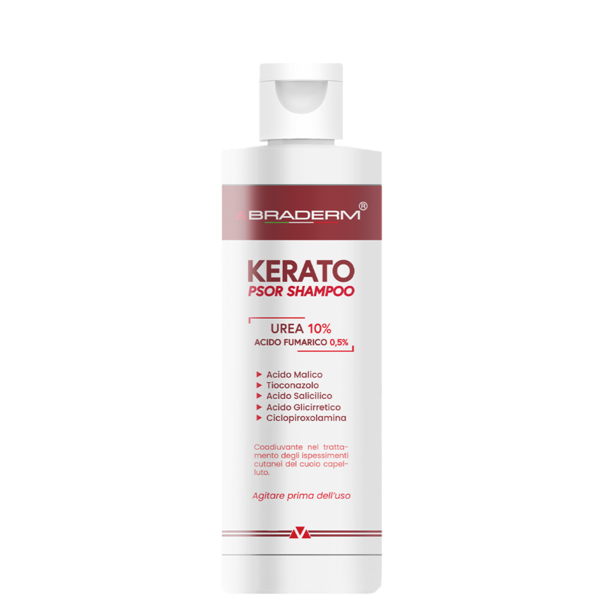 Braderm Kerato psor Лікувальний шампунь для шкіри голови