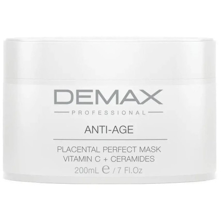 Demax Anti-Age Placental Perfect mask Vitamin C+Ceramides Антивікова плацентарна маска 