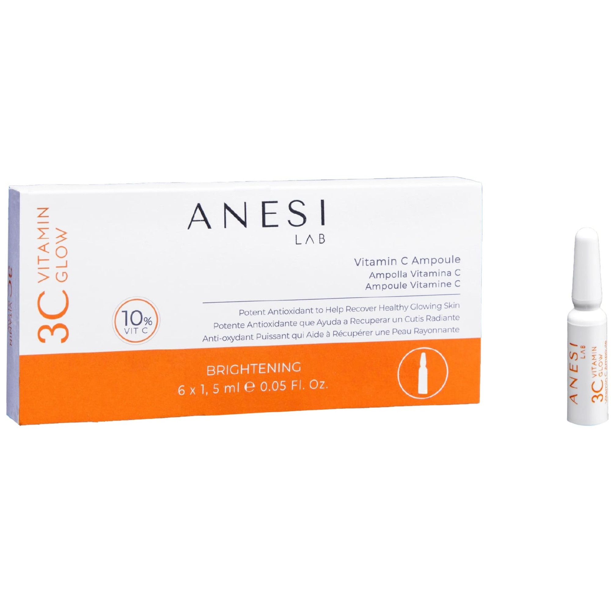 Anesi 3C Vitamin Glow Radiance Boost Ampolles Концентрат для осветления кожи лица