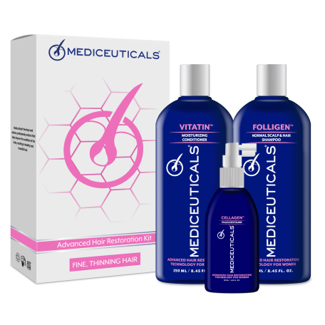 Набор для стимулирования роста волос для женщин (нормальные/тонкие волосы) Mediceuticals Advanced Hair Restoration Kit
