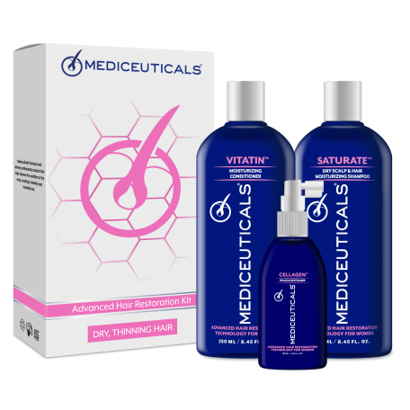 Mediceuticals Набір для стимулювання росту волосся для жінок (сухе волосся) Mediceuticals Advanced Hair Restoration Kit