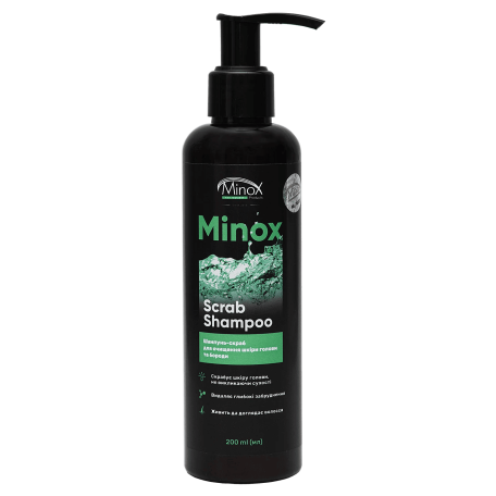 MINOX Scrab Shampoo Шампунь-скраб для очищення шкіри голови та бороди