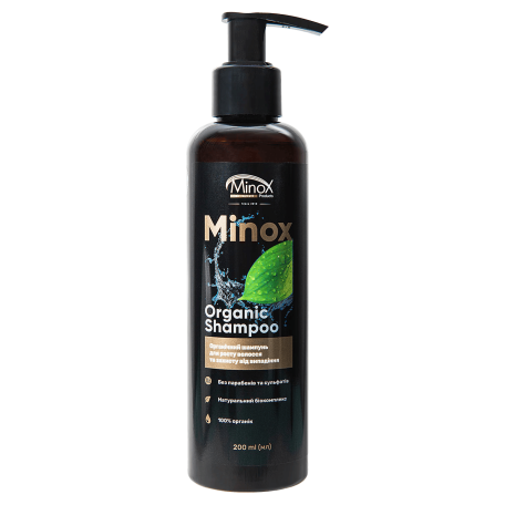 MINOX organic shampoo  Органічний шампунь від випадіння волосся