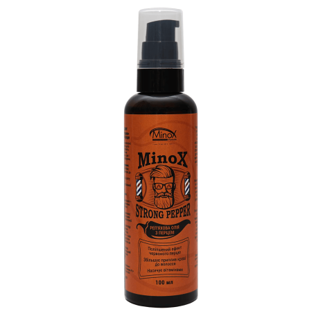 MINOX strong pepper  Реп’яхова олія з перцем: для росту волосся/бороди