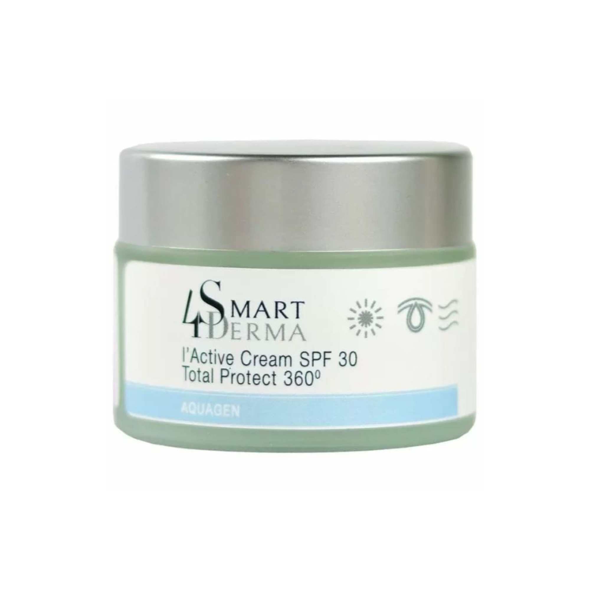 Smart4Derma AQUAGEN екстразволожуючий крем із церамідами SPF 30 для сухої та нормальної шкіри