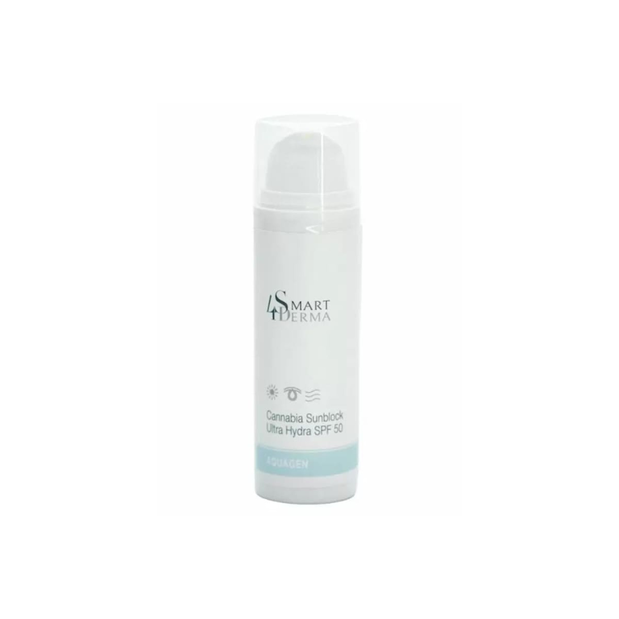 Smart4Derma AQUAGEN ультраувлажняющий защитный крем SPF50 с маслом каннабиса
