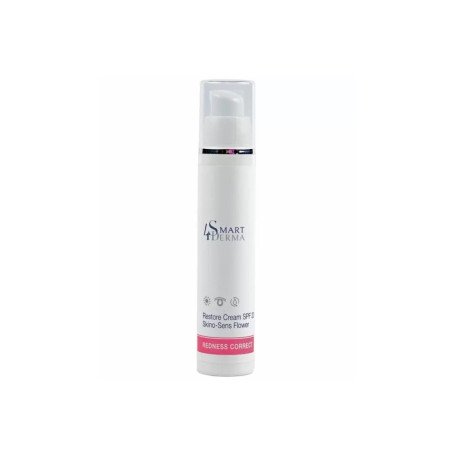 Smart4Derma REDNESS CORRECT RESTORE CREAM SPF 20 SKINO-SENS FLOWER зміцнюючий денний крем для чутливої та куперозної шкіри SPF 20