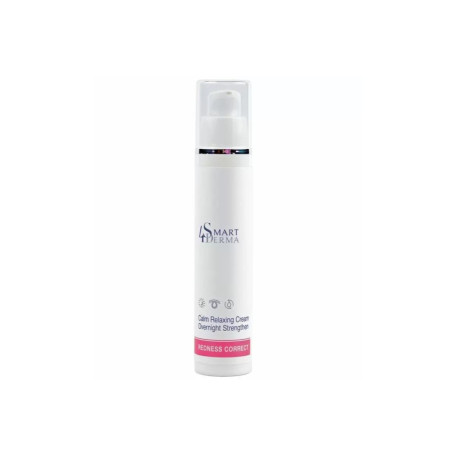 Smart4Derma REDNESS CORRECT CALM RELAXING CREAM OVERNIGHT STRENGTHEN зміцнювальний нічний крем для чутливої та куперозної шкіри
