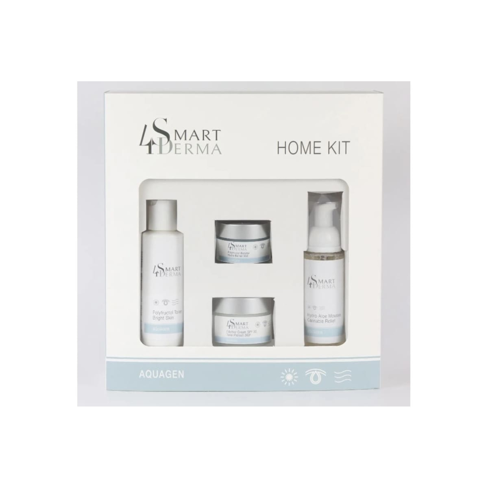 Smart 4 Derma AQUAGEN HOME KIT экстра-увлажняющий набор для ежедневного ухода для всех типов кожи «ГИДРО КВАРТЕТ» – набор
