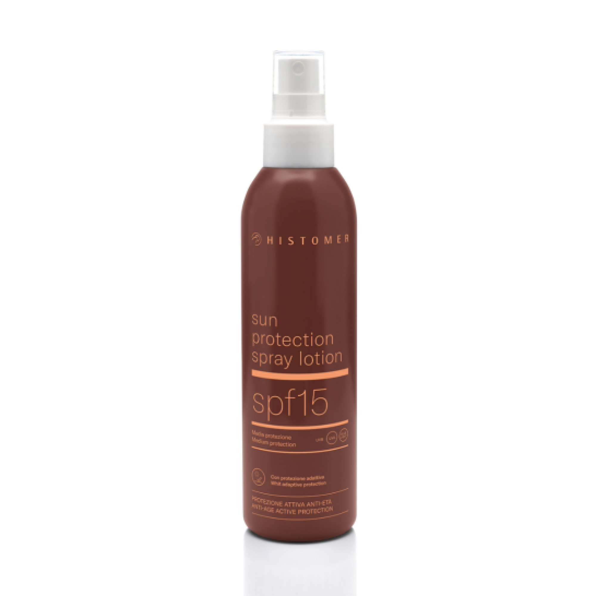 Histomer LONG LASTING SUN PROTECTION & NATURAL BRONZE Sun Protection Spray Lotion SPF 15 Лосьон-спрей солнцезащитный SPF 15