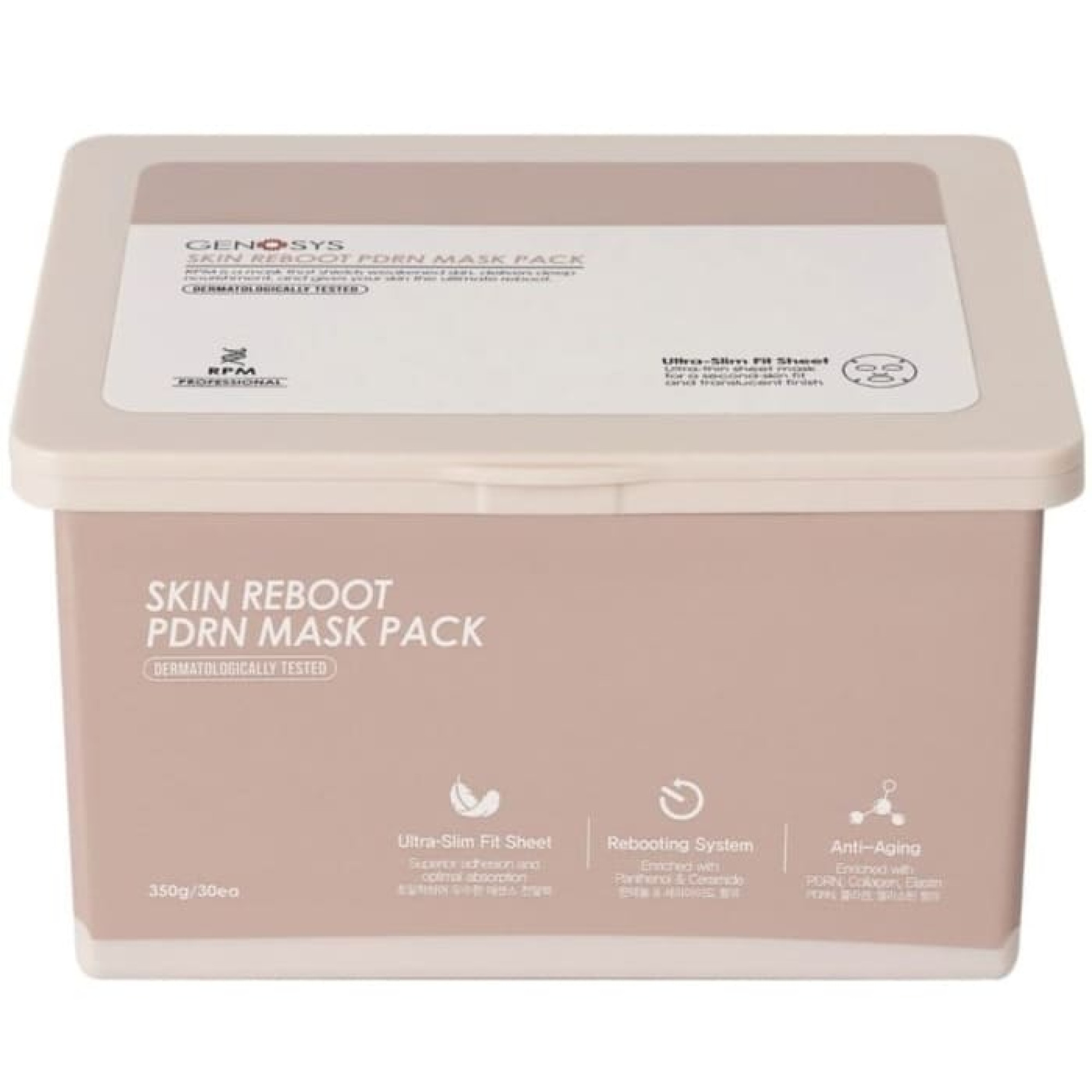 Genosys Skin Reboot PDRN Mask Pack Поживна маска для повного відновлення та перезавантаження шкіри з PDRN
