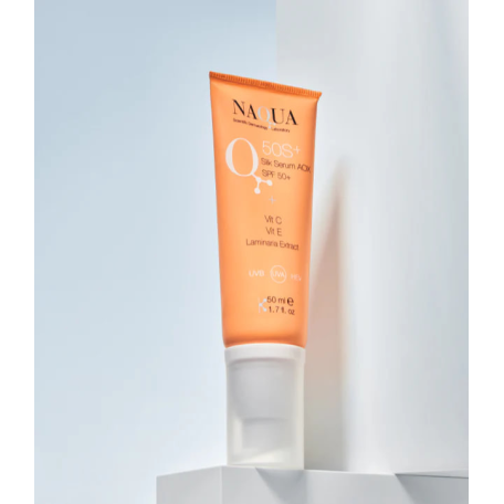 NAQUA Q50 S+ Silk Serum AOX Сонцезахисна антиоксидантна сироватка з віт С SPF50+