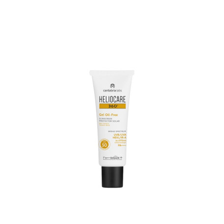 Cantabria Labs Heliocare 360° Gel Oil-Free SPF50 dry touch Сонцезахисний гель на водній основі для жирної і комбінованої шкіри з матуючим ефектом SPF50