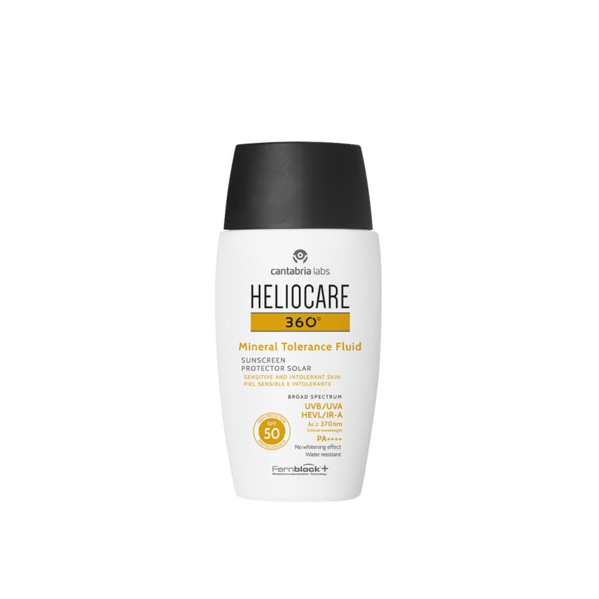 Cantabria Labs Heliocare 360° Mineral Tolerance Fluid Sunscreen SPF 50 Мінеральний сонцезахисний флюїд з SPF 50+для чутливої шкіри