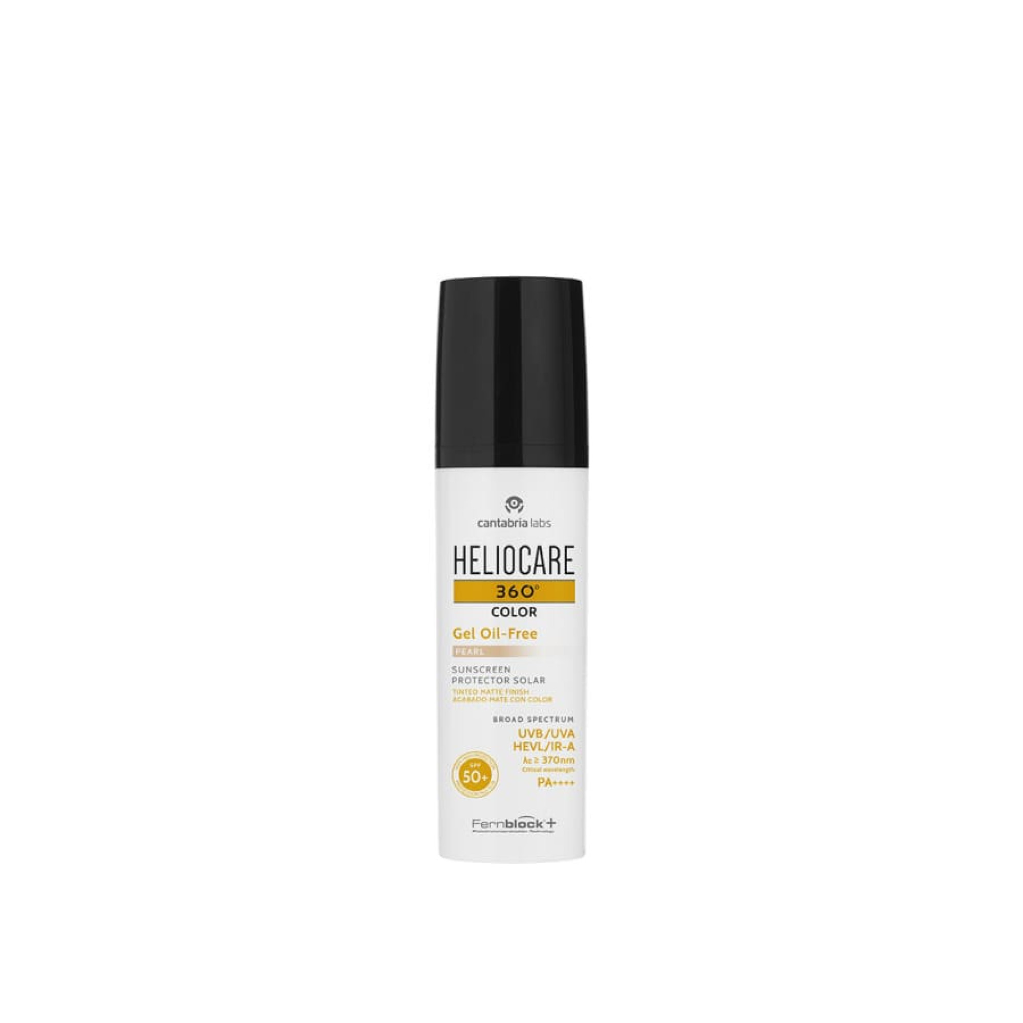 Cantabria Labs Heliocare 360° Color Gel Oil-Free Pearl Sunscreen SPF 50+ Тональный солнцезащитный гель на водной основе с SPF 50+ (тон светлый)