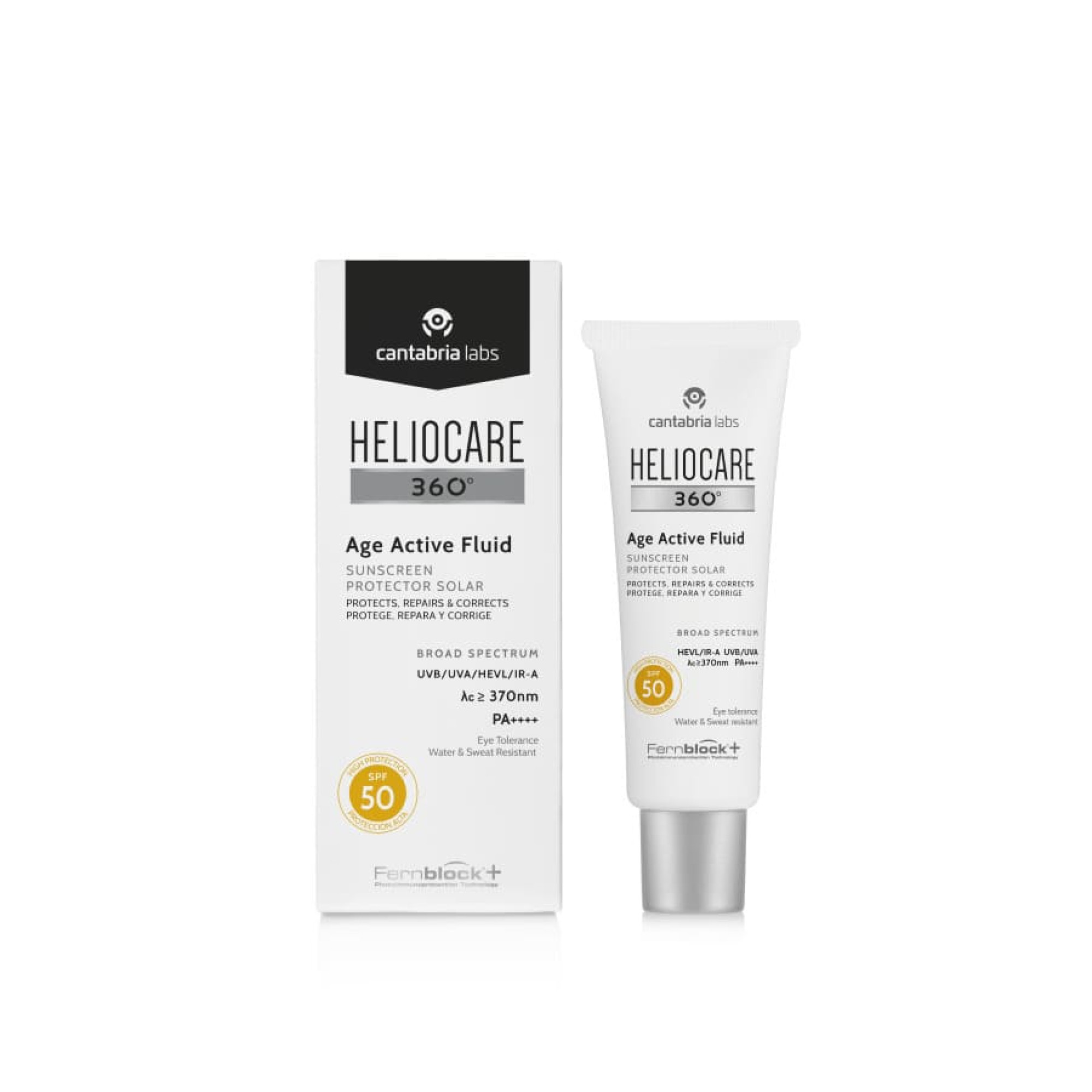 Cantabria Labs Heliocare 360° Age Active Fluid Sunscreen SPF 50 Сонцезахисний крем-флюїд для обличчя
