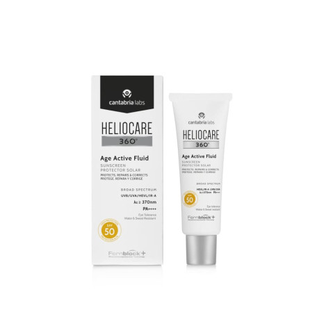 Cantabria Labs Heliocare 360° Age Active Fluid Sunscreen SPF 50 Сонцезахисний крем-флюїд для обличчя