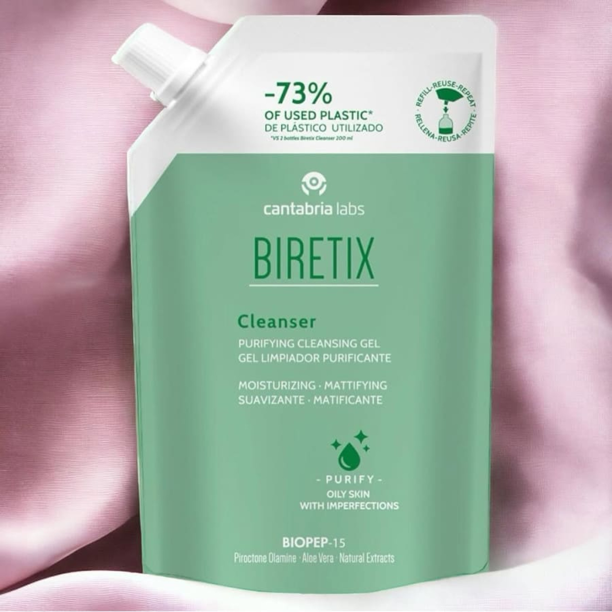 Cantabria Labs Biretix Cleanser Refill Очищуючий гель для шкіри з акне Biretix (пакет)