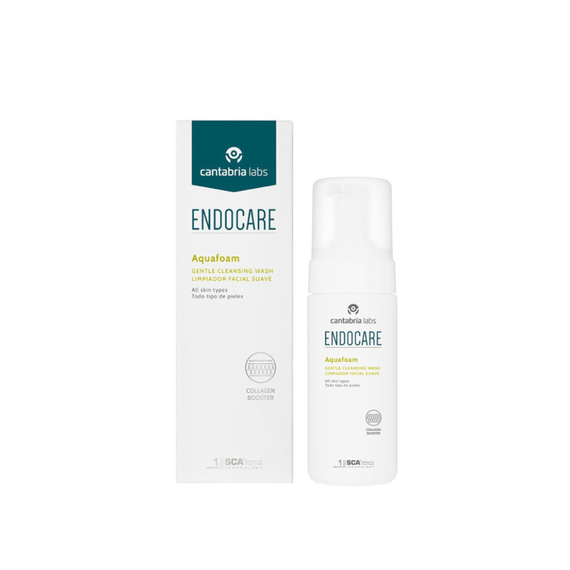 Cantabria Labs Endocare Aquafoam Gentle Cleansing Wash Очущуюча пінка для всіх типів шкіри, в тому числі для чутливої