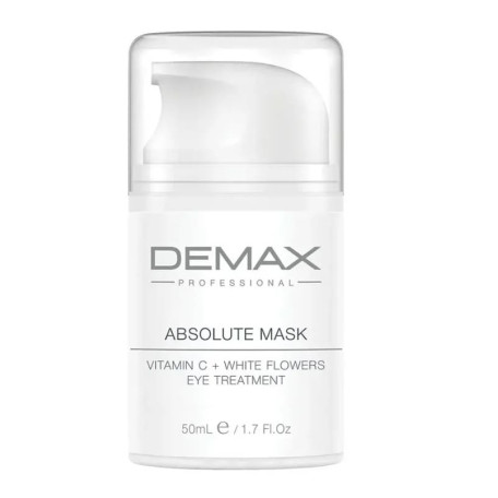 Demax Absolute Mask Vitamin C + White Flowers Eye Treatment Мультивітамінна маска для періорбітальної зони «Вітамін С та білі квіти»