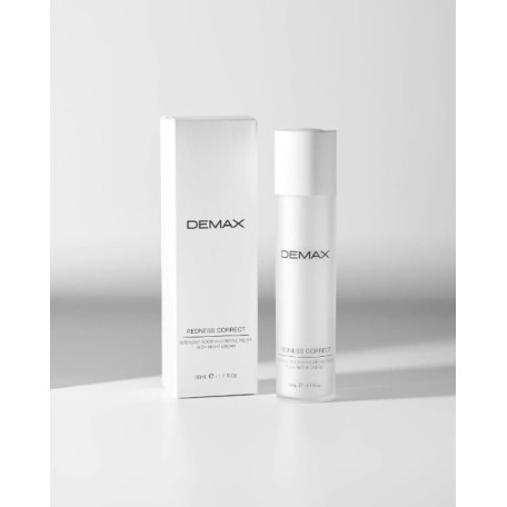 Demax Redness Correct Intensive Soothing Refine Relief Rich Night Cream Нічний крем-коректор для сухої, чутливої та куперозної шкіри