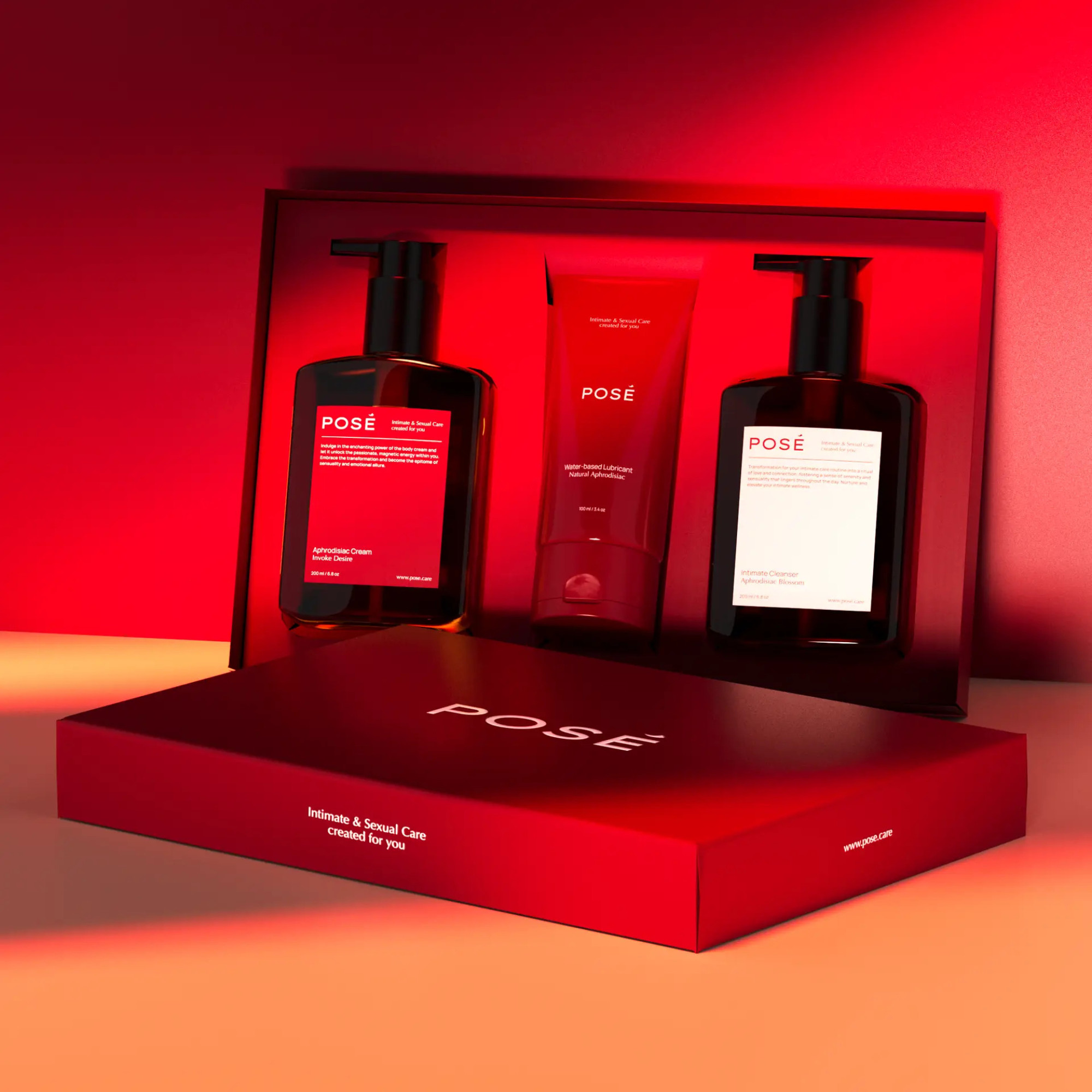 Pose Intimate Revolution Набір інтимних засобів з афродизіаком та ароматичною рослинною формулою